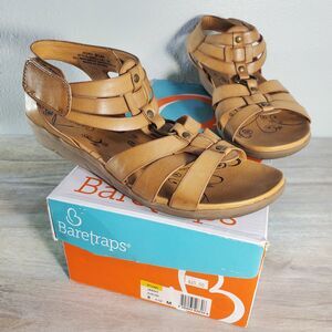 Women's Baretraps Jeeny Auburn Casual Summertime Tan Strap Sandle Shoes 8.5